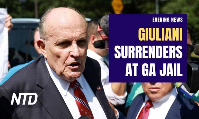 NTD Evening News (Aug. 23): Giuliani Surrenders at Jail in Georgia Election Case; Wagner Boss Reported Dead After Fatal Jet Crash
