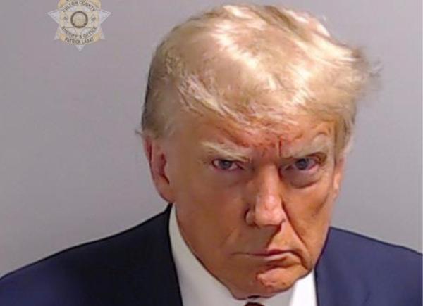 Former President of the United States Donald Trump, also the frontrunner for the Republican presidential candidate nominee, was booked and released on bond at Fulton County Jail on Aug. 24, 2023. (Fulton County Sheriff's Office)