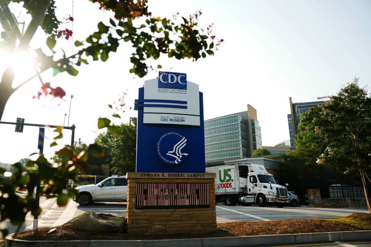 The Centers for Disease Control and Prevention headquarters in Atlanta on Aug. 25, 2023. (Madalina Vasiliu/The Epoch Times)