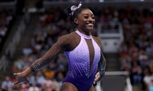 Simone Biles Wows on Vault While Surging to the Lead at the US Gymnastics Championships