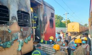 A Fire Inside a Parked Train Kills 9 in Southern India