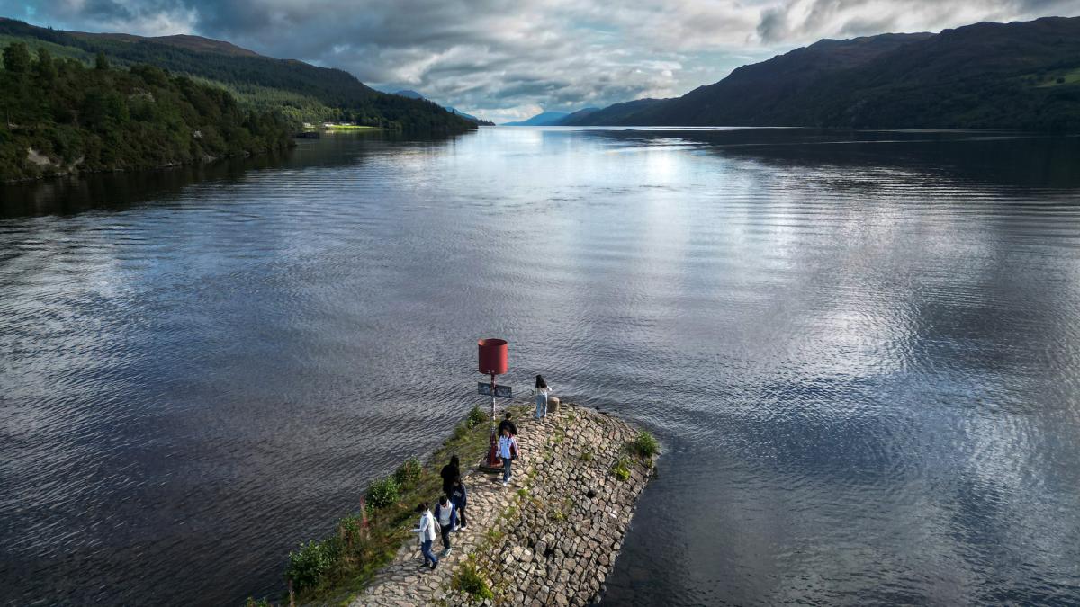 A general view of Loch Ness ahead of what is being described as the biggest search for the Loch Ness Monster since the early 1970s being held this weekend, in Fort Augustus, Scotland, on Aug. 25, 2023. (Jeff J Mitchell/Getty Images)