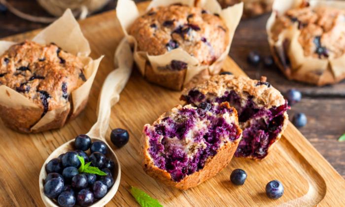 Blueberry, Banana, and Chia Muffins (Recipe)