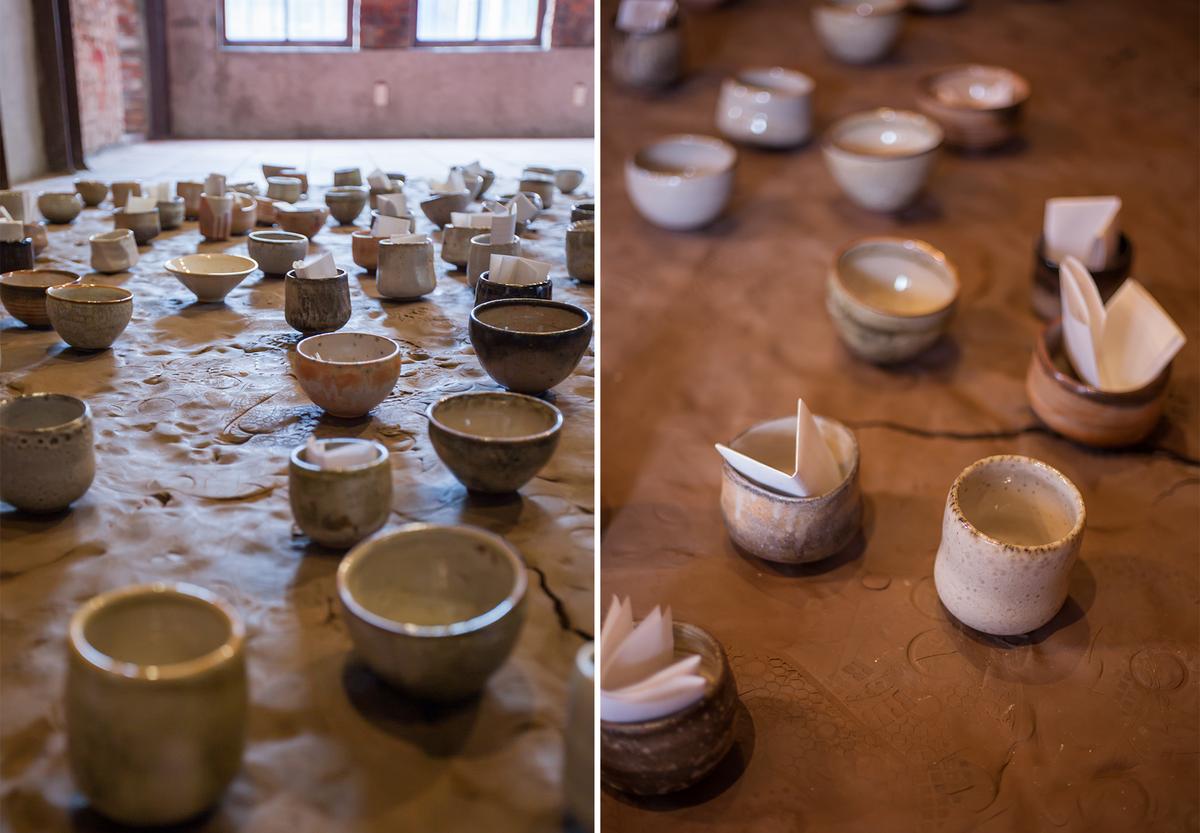 The artwork “81 Cups.” (Courtesy of Hsu Ting Chia)