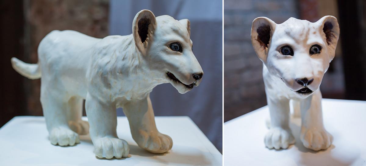 The lion cub made by Hsu. (Courtesy of Hsu Ting Chia)