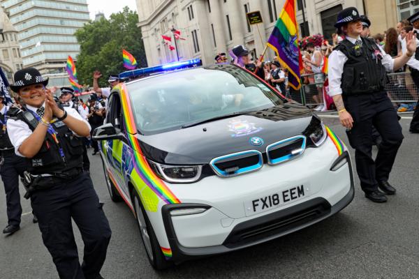 The Metropolitan Police during Pride London on July 06, 2019. (Tristan Fewings/Getty Images)