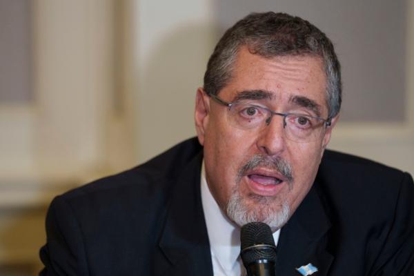 President-elect Bernardo Arevalo gives a press conference in Guatemala City on Aug. 28, 2023. (Moises Castillo/AP Photo)