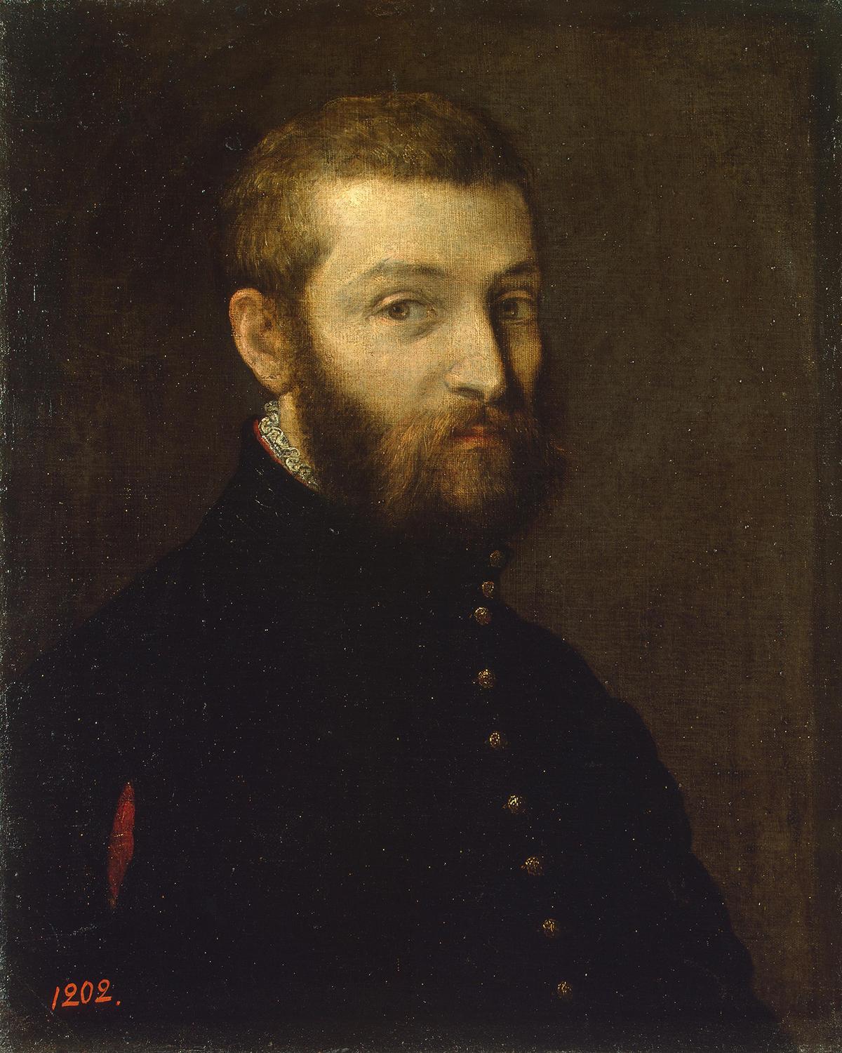 A self portrait, between 1558–1563, by Paolo Veronese. Oil on canvas, 24.8 inches by 19.9 inches. The State Hermitage Museum,<span style="color: #000000;"> Saint P</span>etersburg. (Public Domain)