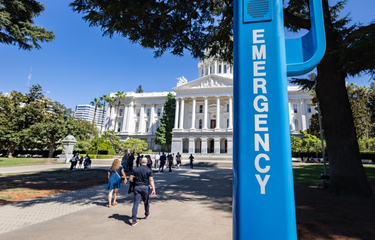 The California State Capitol building in Sacramento, Calif., on Aug. 28, 2023. (John Fredricks/The Epoch Times)