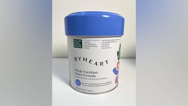 ByHeart issues voluntary recall of five batches of its infant formula because of possible health risk on Dec. 11, 2022. (FDA)