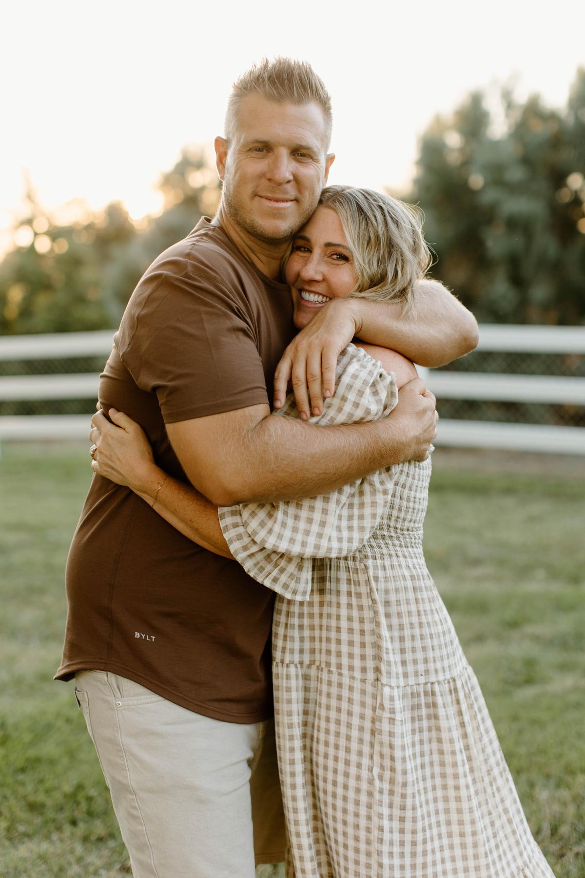 Brooklyn Powell with her husband, Jonathan Powell. She says faith has played a huge role in how they parent and believes everyone is "in need of grace," including children because no one is perfect. (Courtesy of <a href="https://www.instagram.com/thepastelfox/">Brooklyn Powell</a>)