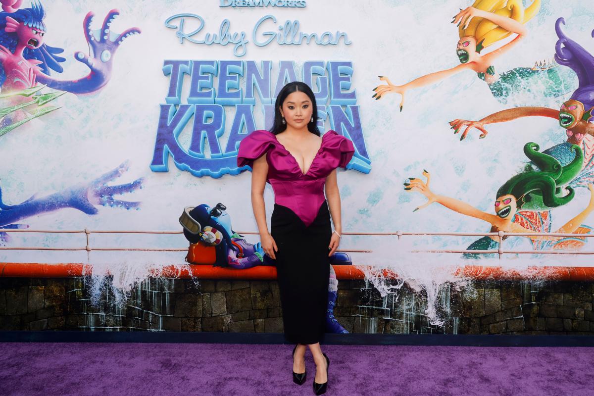 Lana Condor attends the premiere of Universal Pictures' "Ruby Gillman, Teenage Kraken" at TCL Chinese Theatre in Hollywood, Calif., on June 28, 2023. (Emma McIntyre/Getty Images)