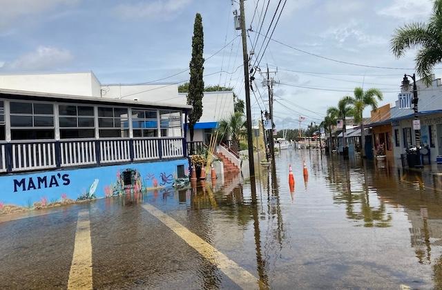 Day After Idalia, Residents Race Time and Tides to Sweep the Sea From Tarpon Springs’ Streets