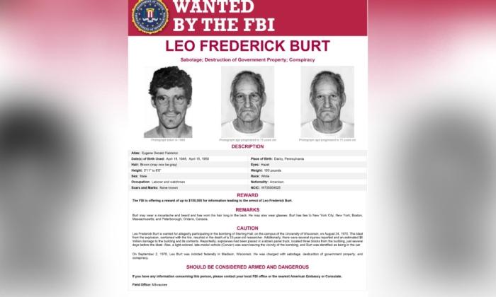 FBI Updates Photo of University of Wisconsin Bomber Wanted for 53 Years