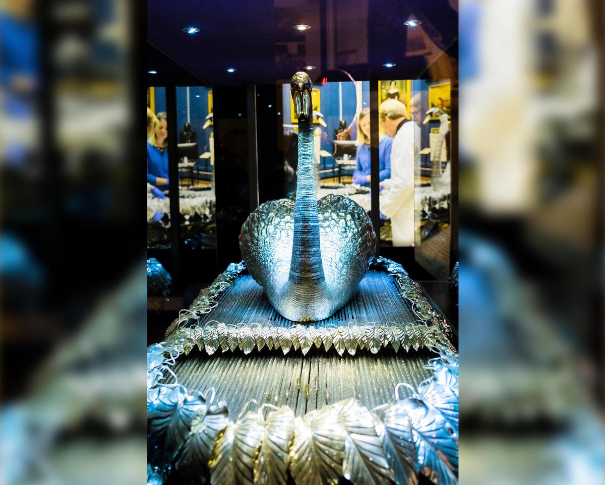 The Silver Swan at the Bowes Museum in County Durham, UK. (SWNS)