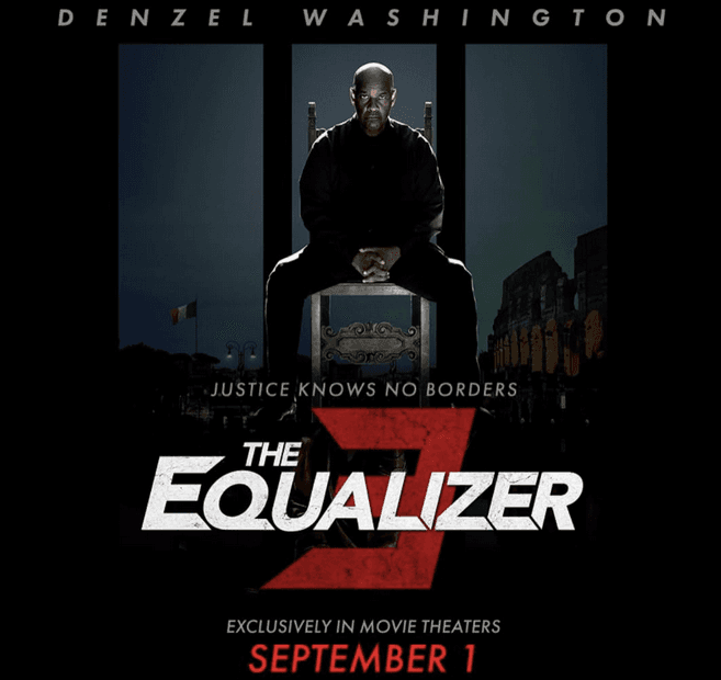 Movie poster for "The Equalizer 3." (Stefano Montesi/Sony Pictures Releasing)