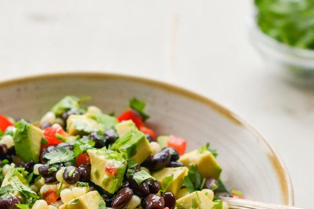 Black Bean Salad With Corn, Avocado & Lime Vinaigrette