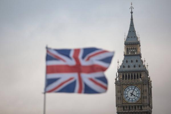 A Union Jack flag flutters in front of the Elizabeth Tower, commonly known as Big Ben, in London on Feb. 1, 2017. (Jack Taylor/Getty Images)
