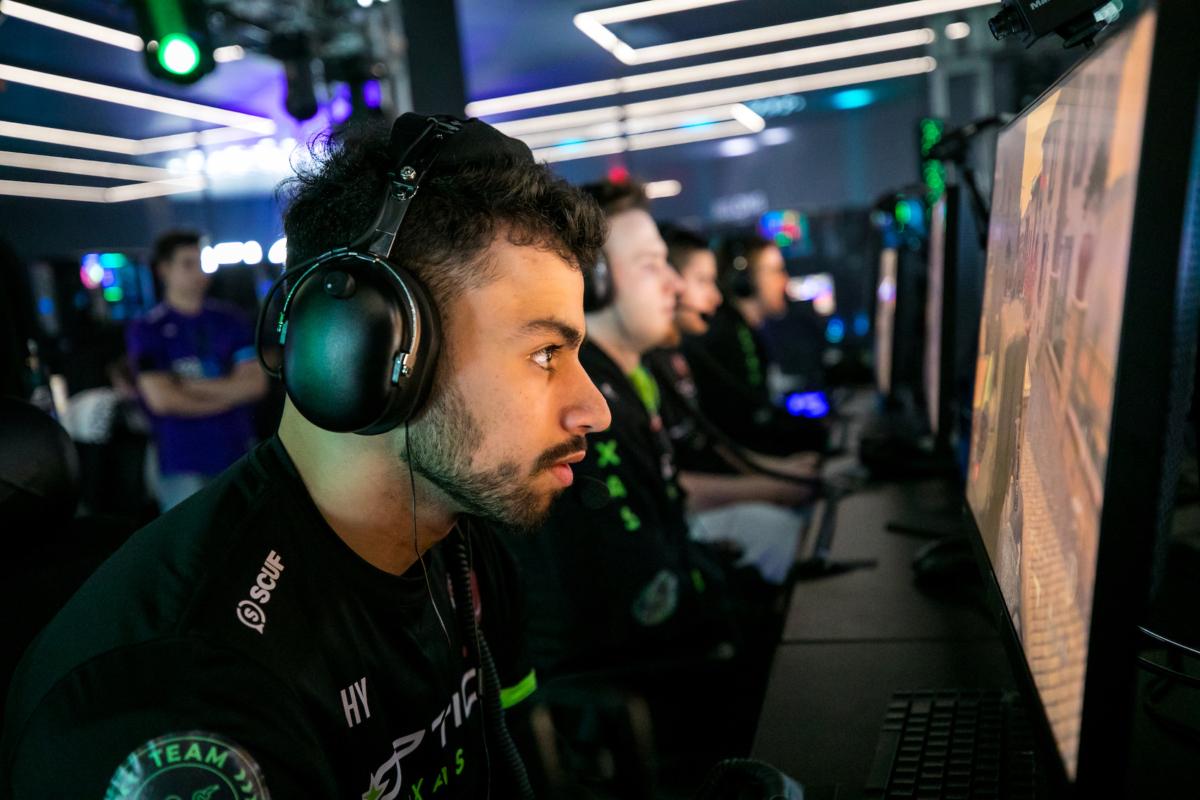 Brandon "Dashy" Otell of OpTic Texas during the Call of Duty League Pro-Am Classic in Columbus, Ohio on May 5, 2022. (Joe Brady/Getty Images)