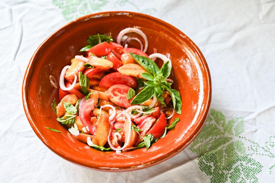 Tomato-Peach Salad Makes Sweet Use of Seasonal Fruit