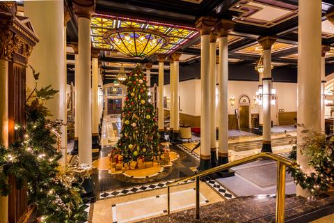 The ornate lobby of the Driskill Hotel built in 1886 by wealthy cattle baron Jesse Driskill. (Dreamstime/TNS)