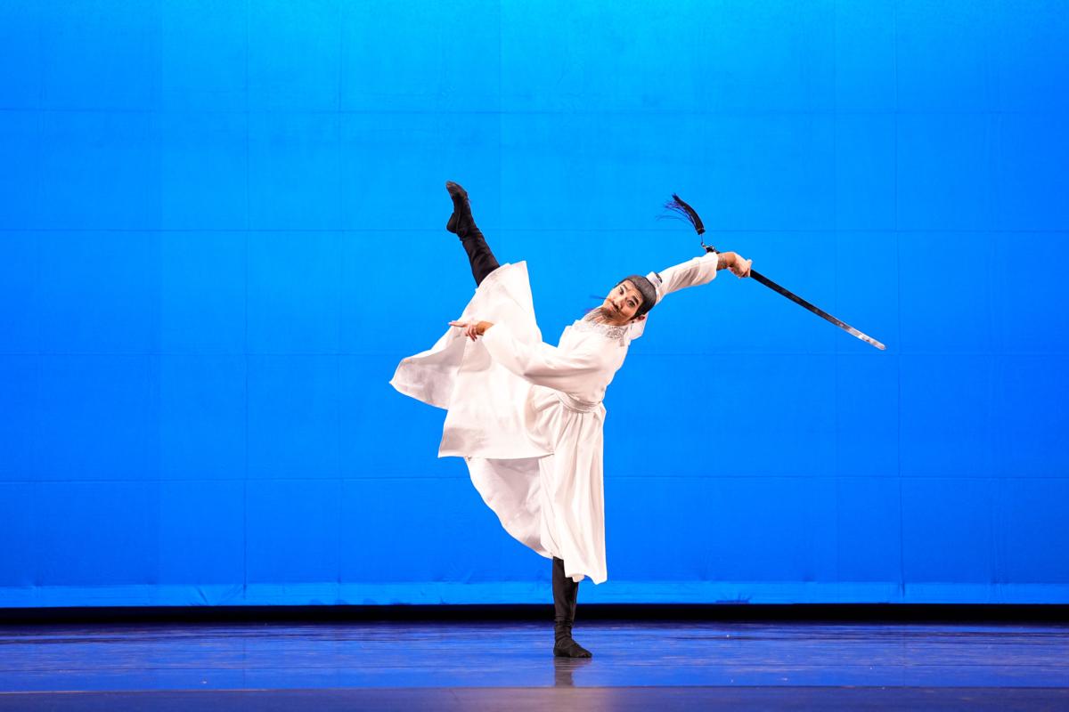 David Xiao performs "Transient Soul" in the preliminary round of the NTD International Classical Chinese Dance Competition in Purchase, New York, on Sept. 8, 2023. (Larry Dye)