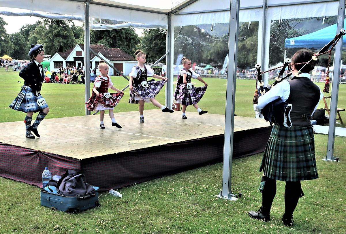Young dancers perform at the Highland Games near Inverness, Scotland. (Victor Block)
