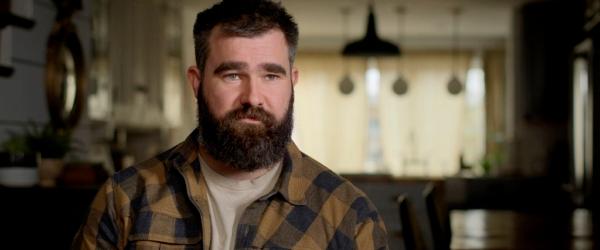Jason Kelce in the documentary "Kelce." (Prime Video)
