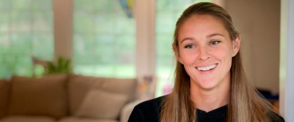 Kylie Kelce, wife of Jason Kelce, in the documentary "Kelce." (Prime Video)