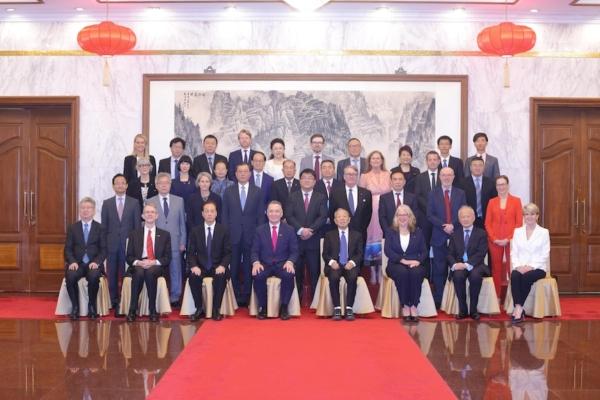 Former Australian cabinet ministers, Julie Bishop and Craig Emerson ,participated in the Australia-China High Level Dialogue in Beijing on Sept. 7, 2023. (Credit to Chinese People's Institute of Foreign Affairs)