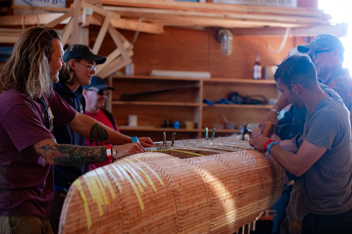 Behind-the-scenes glimpse into the art of boat building. (Jennifer Schneider)