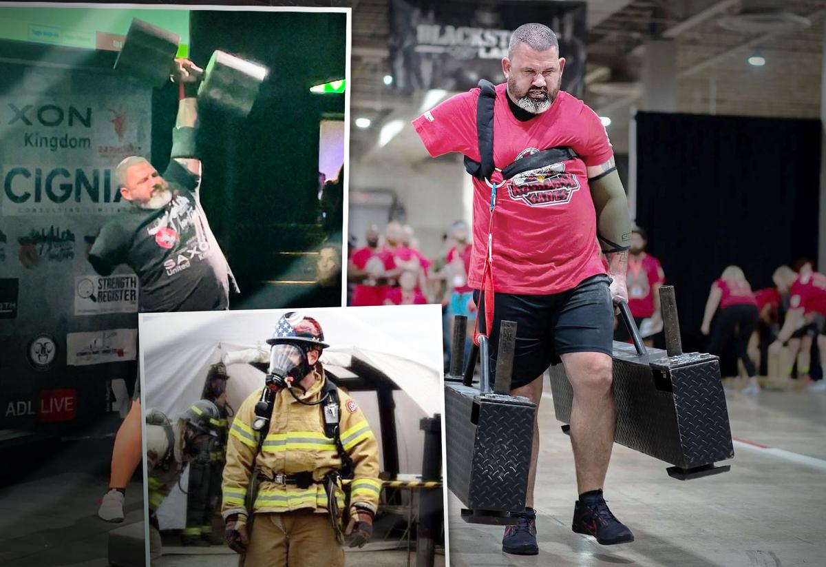 Firefighter Loses Arm but Returns to Gym 10 Days Later, Trains to Be World’s Strongest Disabled Man