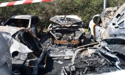 Lithium Battery Fire Destroys 5 Cars Near Sydney Airport