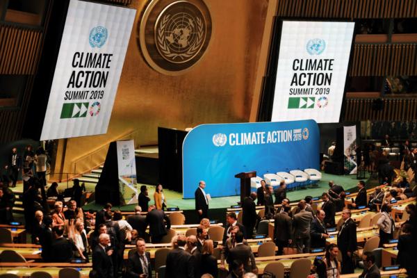  World leaders and delegates gather at a summit to address climate change, at the United Nations Headquarters in New York on Sept. 23, 2019. (Spencer Platt/Getty Images)