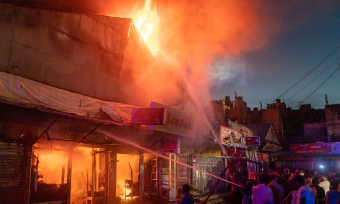 Hundreds of Shops Gutted in Market Fire in Bangladesh
