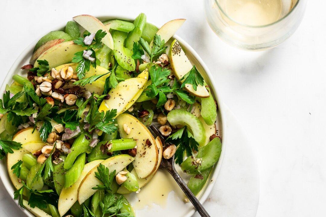 Celery Salad With Apples and Hazelnuts
