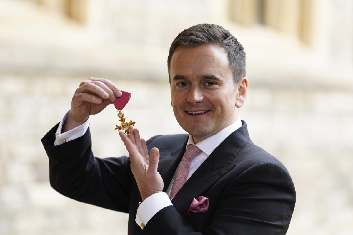 Richard Walker, managing director of supermarket Iceland, after being made an OBE (Officer of the Order of the British Empire) by the Princess Royal during an investiture ceremony at Windsor Castle, England, on March 8, 2023. (Andrew Matthews - Pool/Getty Images)