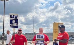 UAW Members Go on Strike at Ford Plant in Michigan