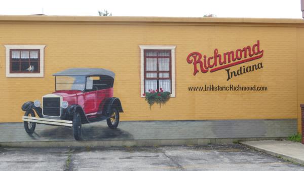 Some 70 colorful murals throughout the city of Richmond, Indiana, delight visitors with scenes from the city's past. Photo courtesy of Phil Allen.
