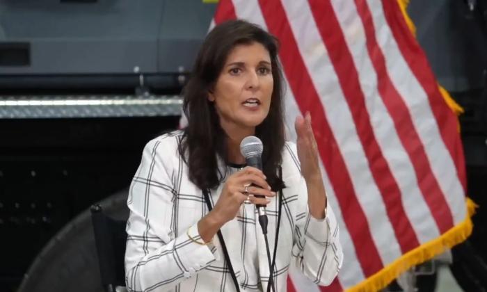 GOP Presidential Candidate Haley Addresses Voters in Des Moines