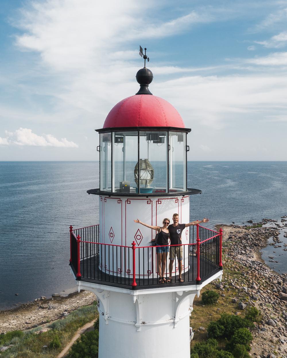 The structure of the lighthouse in Kihnu is made of cast iron. (Priidu Saart/Visit Estonia)