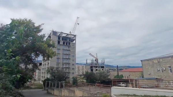 Gunfire and explosions are heard in Stepanakert, called Khankendi by Azerbaijan, in the Nagorno-Karabakh region on Sept. 19, 2023. (Artsakh Public TV/Handout via Reuters)