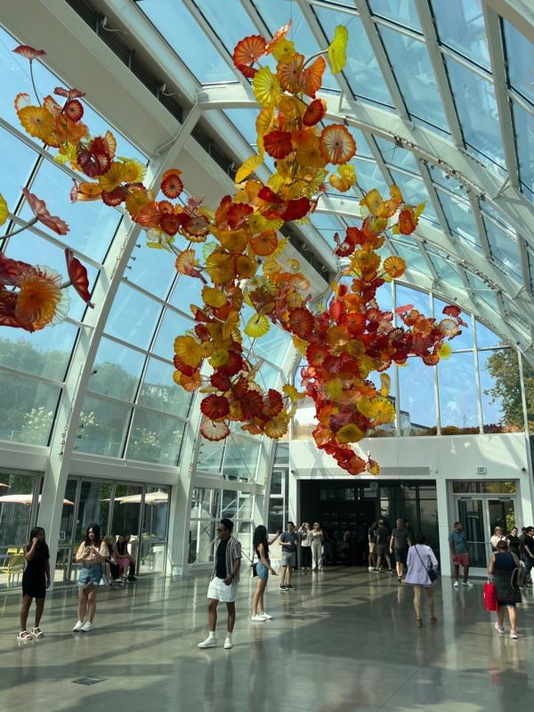 Mr. Chihuly designed the glasshouse and installations within it at the Chihuly Glass Museum in Seattle. (Courtesy of Karen Gough)