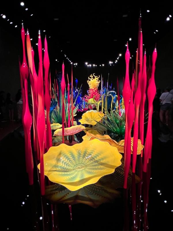 This garden of glass installation greets all who enter the Mille Fiori gallery. (Courtesy of Karen Gough)