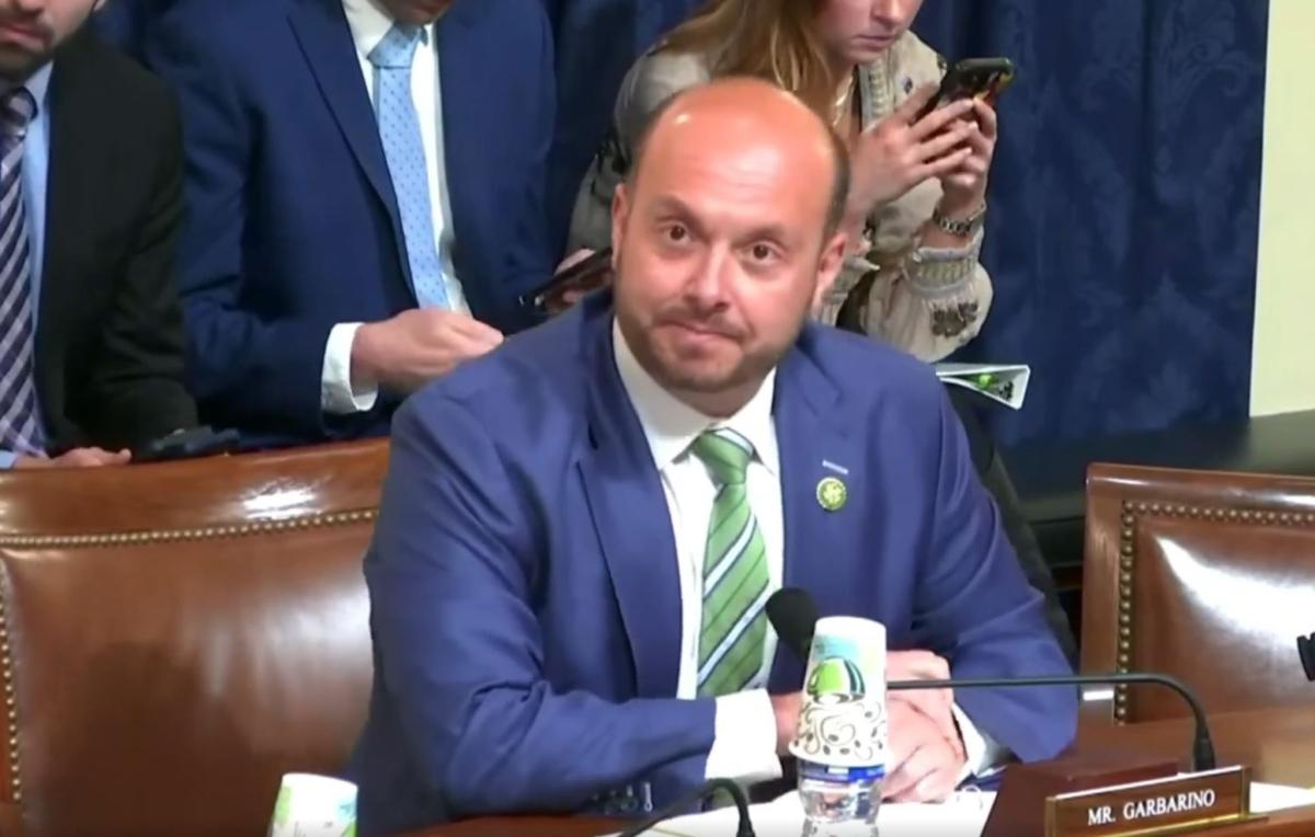 Rep. Andrew Garbarino (R-N.Y.) speaks at a House Homeland Security Committee hearing on Sept. 20, 2023. (NTD/Screenshot via NTD)