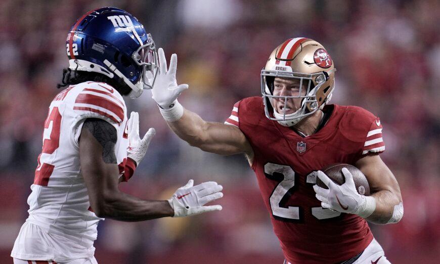 Christian McCaffrey and the 49Ers Win 13th Straight in the Regular Season, Beat the Giants 30–12