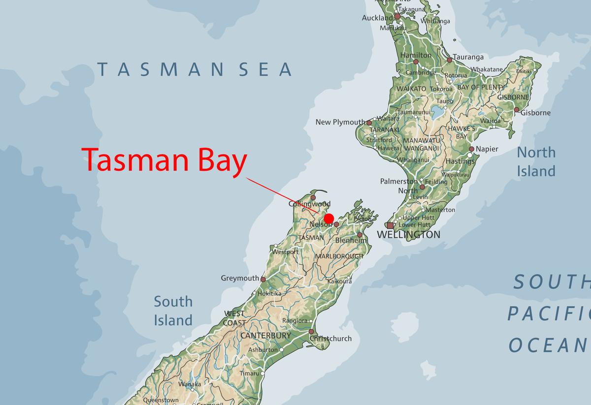 Tasman Bay in South Island, New Zealand. (Bardocz Peter/Shutterstock)