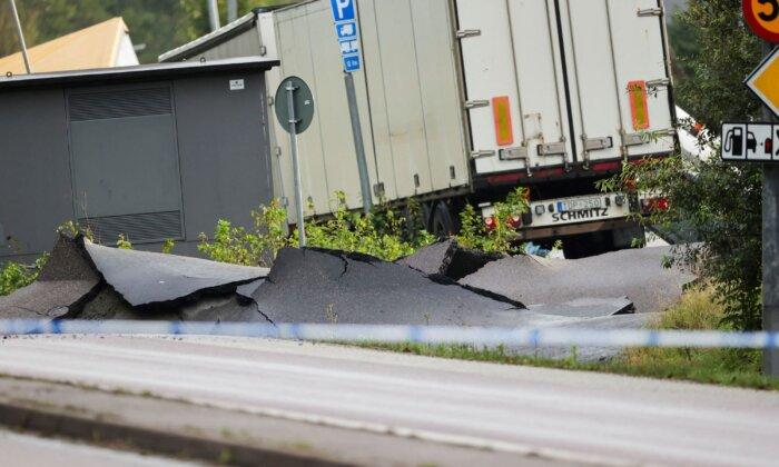 Landslide Causes Large Chunk of Swedish Motorway to Collapse