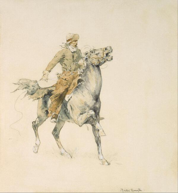 "The Cowboy," 1895–99, by Frederic Remington. (Public Domain)