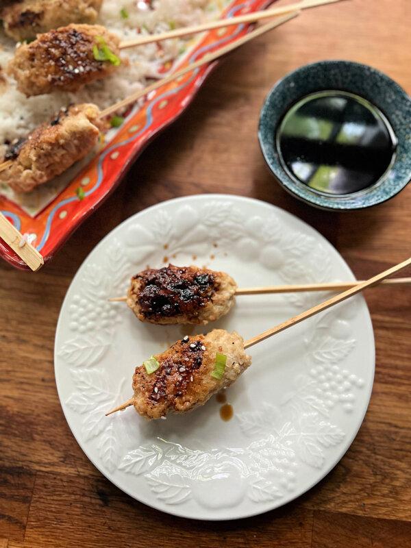 Hey Kids, Wanna Help Make Japanese Chicken Meatball Skewers?